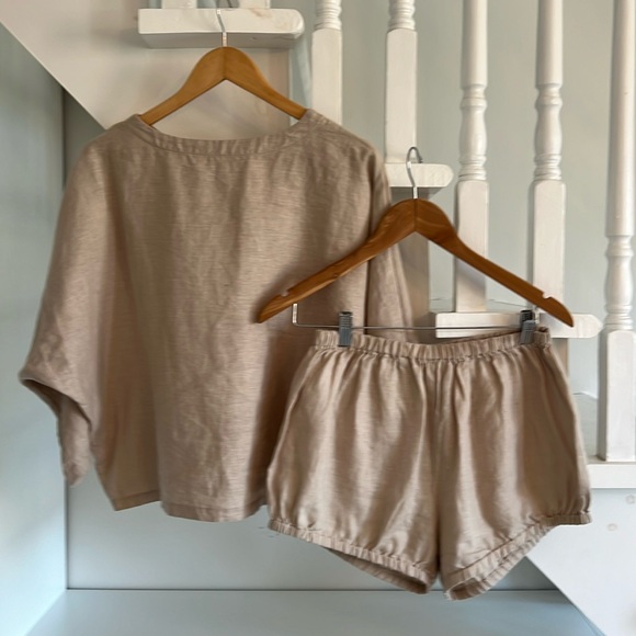 Suzi Kondi Hera Linen Bloomers + The Saria Linen Top Set - Picture 1 of 6